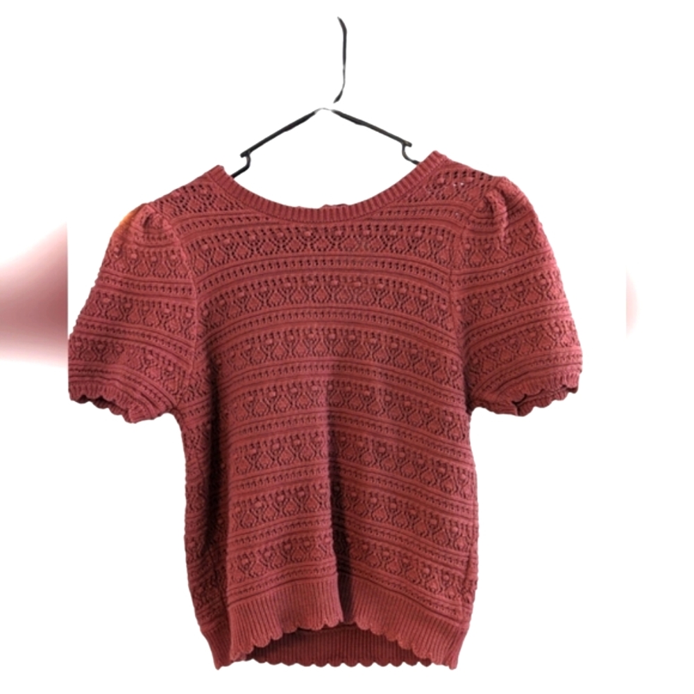 Studio 19 Pink Crochet Top